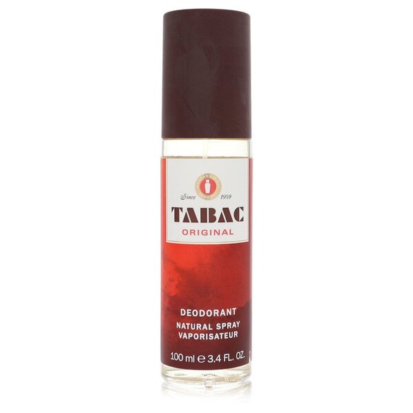 Tabac Original Deodorant Spray (3.3 oz Glass Bottle) by Maurer & Wirtz - Classic Masculine Scent