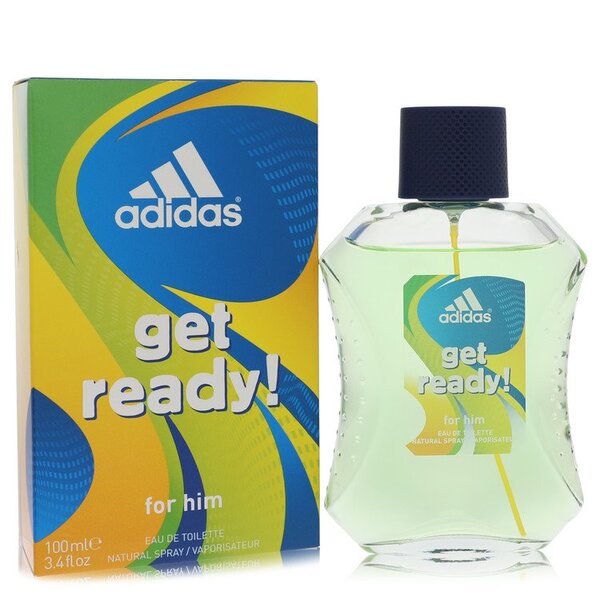Adidas Get Ready Eau de Toilette for Men, 3.4 fl oz