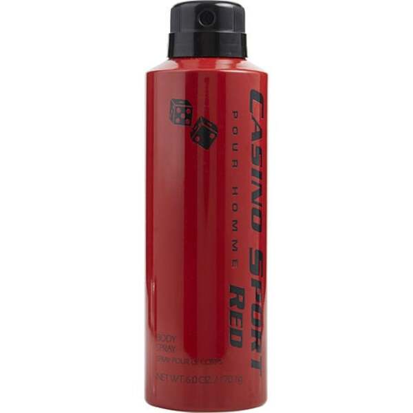 Casino Sport Red: Energizing Body Spray - 6 Oz for Men