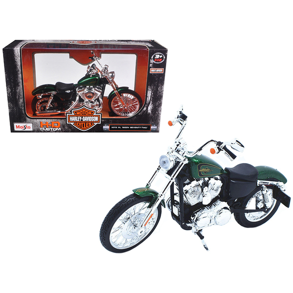 Maisto 2013 Harley Davidson XL 1200V Seventy-Two Green 1:12