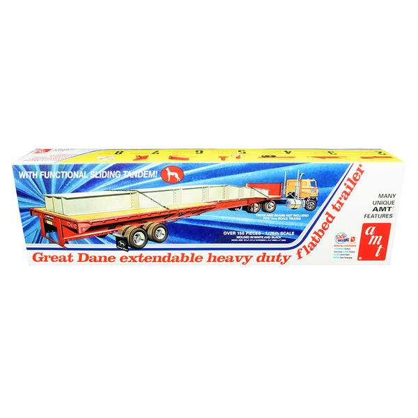 AMT Great Dane Extendable Flat Bed Trailer Model Kit