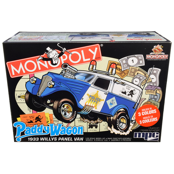 MPC 1933 Willys Police Van Monopoly Snap Kit - 1/25 Scale