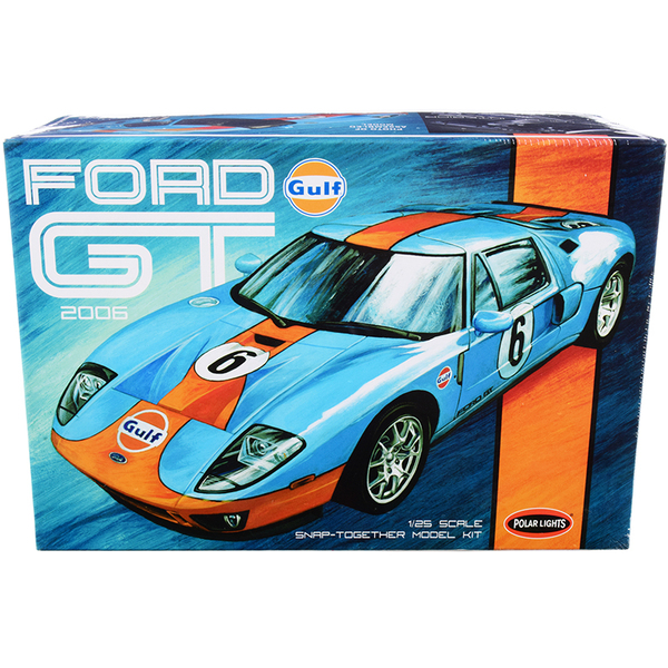 Polar Lights 2006 Ford GT Gulf Oil 1/25 Scale Snap Model Kit