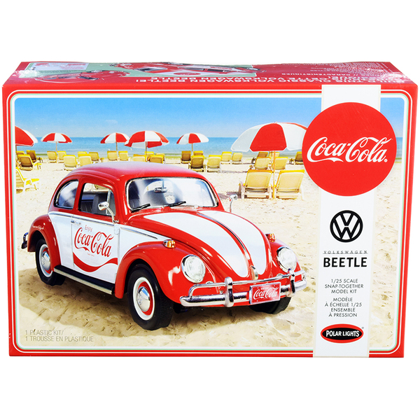 Polar Lights Coca-Cola VW Beetle Snap Model Kit 1/25
