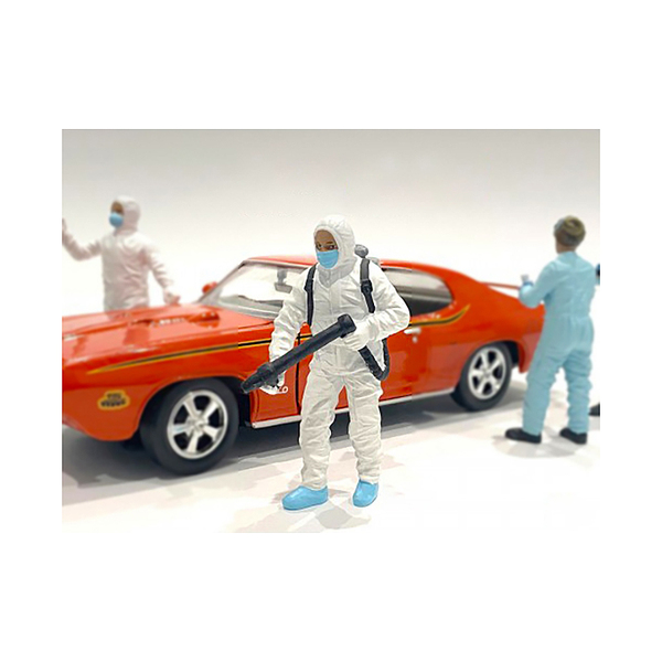 American Diorama Hazmat Crew Figurine I 1/18 Scale 4 Inch