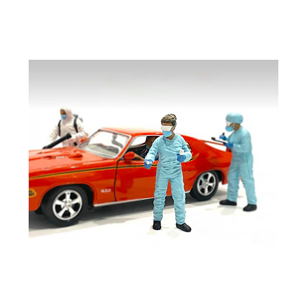 American Diorama Hazmat Crew Figurine II - 2.75" 1/24 Scale