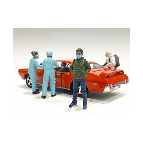 American Diorama Hazmat Crew Figurine V - 3" 1/24 Scale