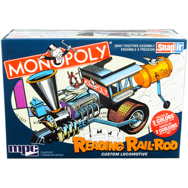 MPC Reading Rail Rod "Monopoly" 1/25 Scale Snap Locomotive Model Kit
