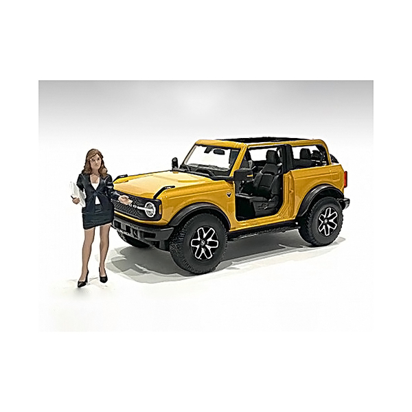 American Diorama Female Salesperson 1/24 Scale Figurine, 3-Inch
