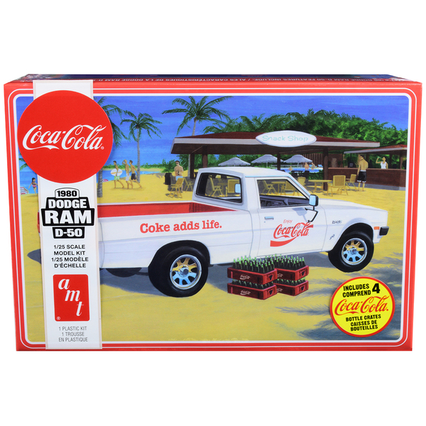 AMT 1980 Dodge Ram D-50 "Coca-Cola" Pickup Model Kit