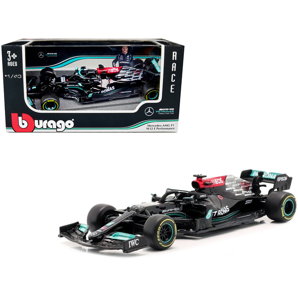 Bburago Mercedes-AMG F1 W12 #77 Bottas 1:43 Diecast