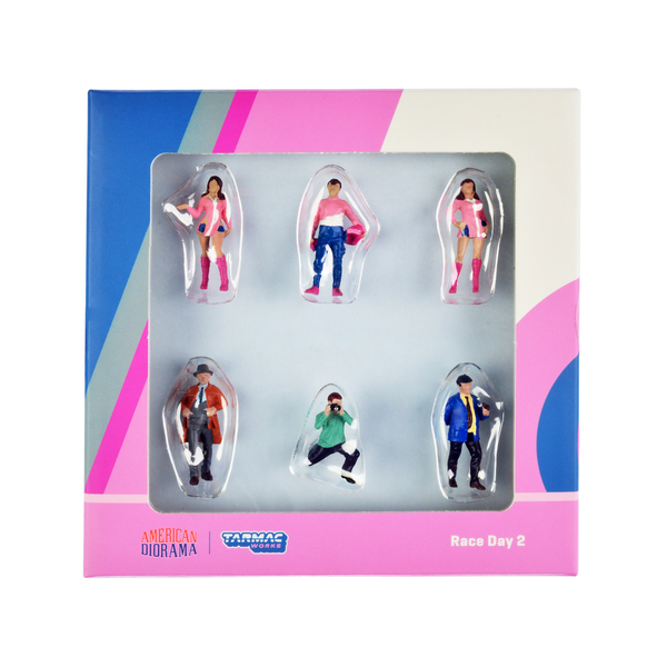Tarmac Works & American Diorama 1:64 Race Day 2 Fig Set