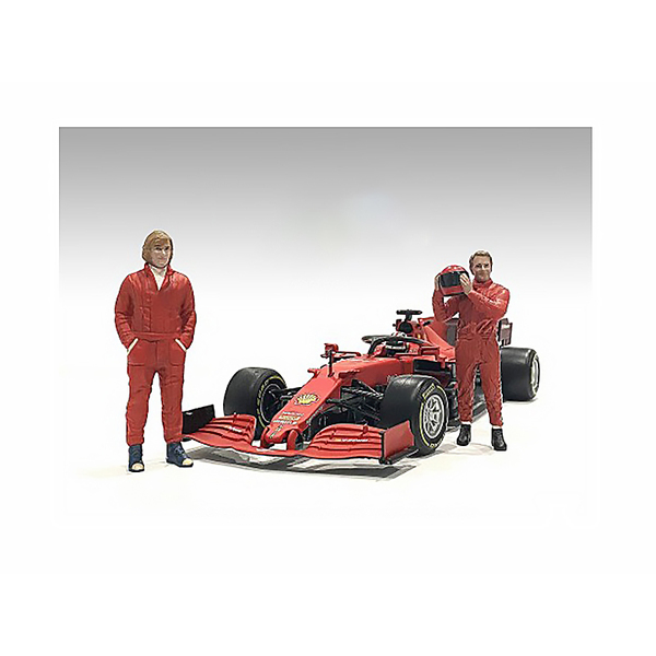 American Diorama 70s Racing Legends Figures Set A&B - 4" 1/18 Scale