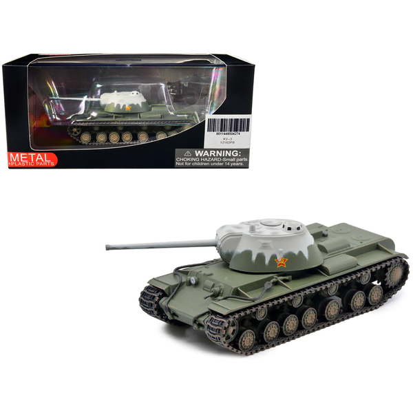 Panzerkampf KV-3 Heavy Tank Winter Camo 1/72 Diecast Model