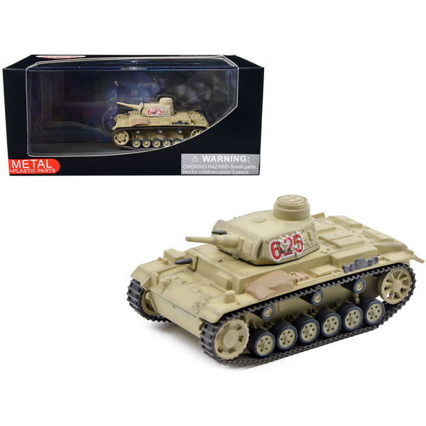Panzerkampf PzKpfw III Ausf. G Afrika Korps 1/72 Diecast Tank