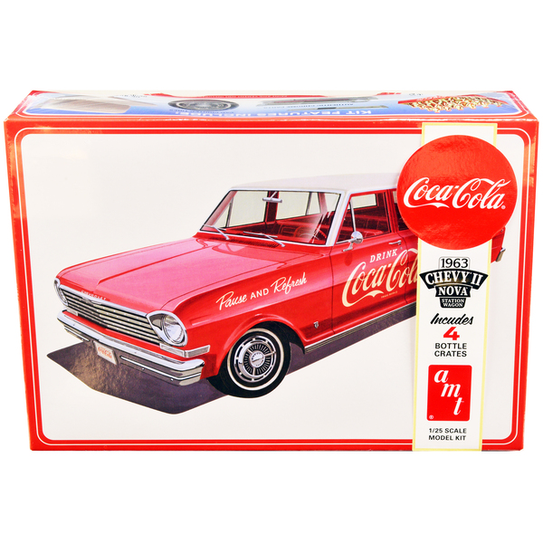 AMT 1963 Chevy II Nova Wagon "Coca-Cola" 1/25 Scale Model Kit