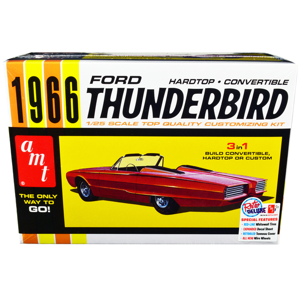 AMT 1966 Ford Thunderbird 3-in-1 Model Kit - 1/25 Scale