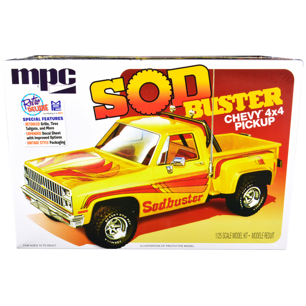 MPC 1981 Chevy 4x4 Stepside Sod Buster Pickup Model Kit