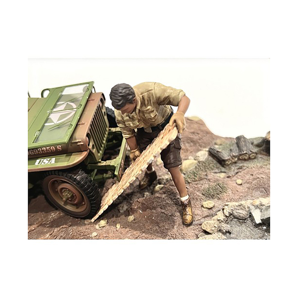 American Diorama 3.25 Inch 1/18 Scale Mechanic with Board