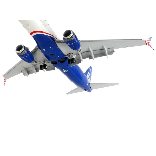 GeminiJets Alaska Airlines 737-800 "Honoring Those Who Serve" Flaps Down 7.5" Model