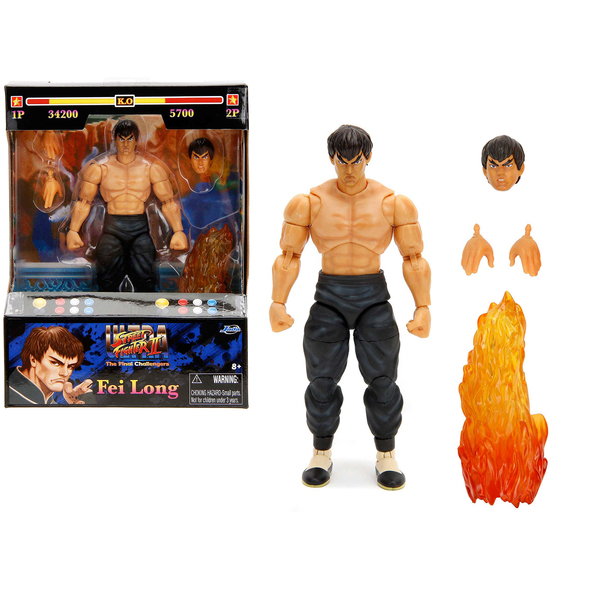 Jada Toys Fei Long 6" Ultra Street Fighter II Action Figure