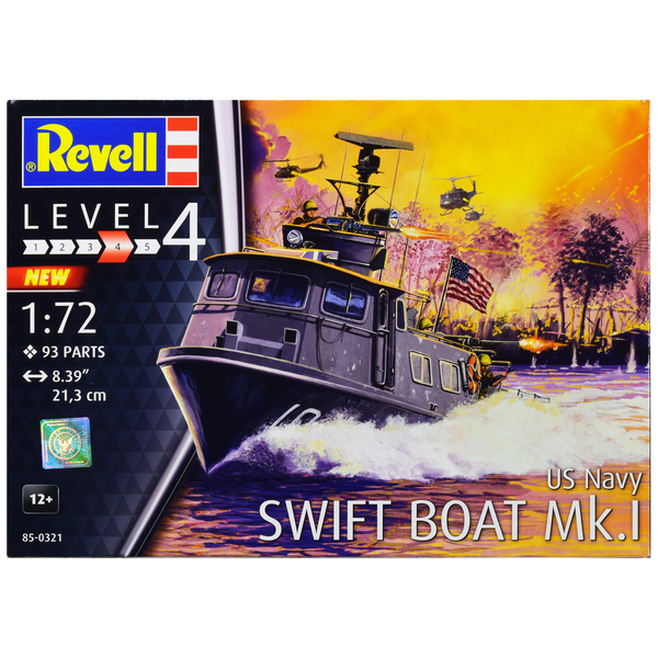 Revell US Navy Swift Boat Mk.I Model Kit, 1/72 Scale