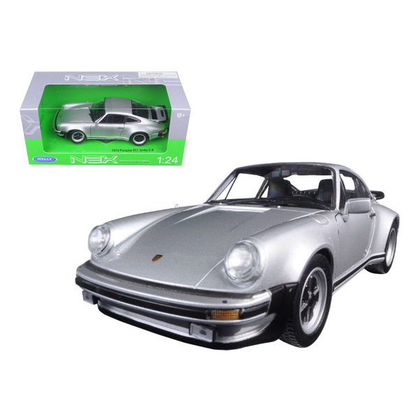 Welly 1974 Porsche 911 Turbo 3.0 Silver 7.5in Model