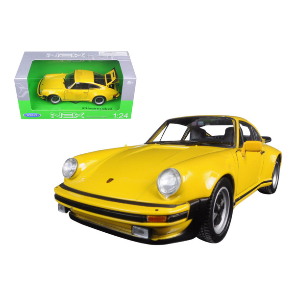 Welly 1974 Porsche 911 Turbo 3.0 Yellow 7.5in Model