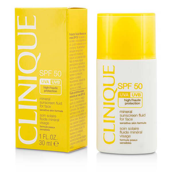 Clinique Mineral Sunscreen Fluid SPF 50 - Face, Sensitive Skin - 1 fl oz (30ml)