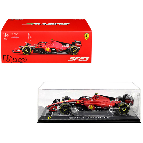 Bburago Ferrari SF-23 Carlos Sainz 1:24 Scale Model