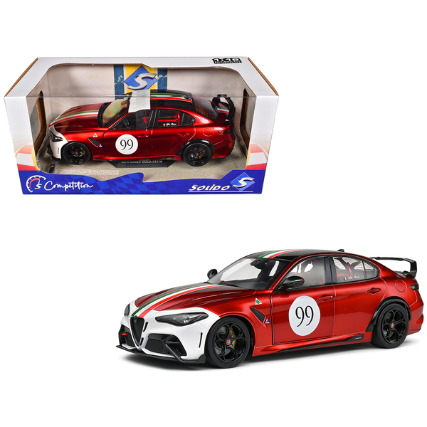 Solido Alfa Romeo Giulia GTAm #99 Red 1/18 Model Car