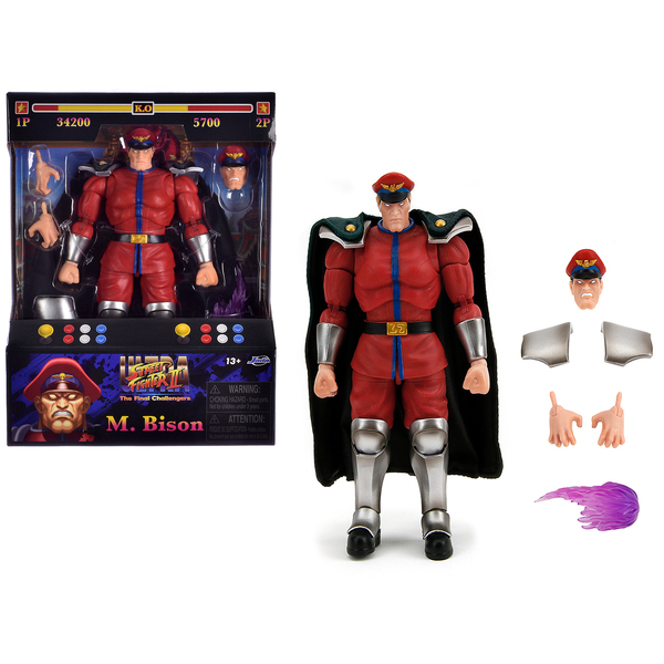 Jada M. Bison 6" Street Fighter Action Figure