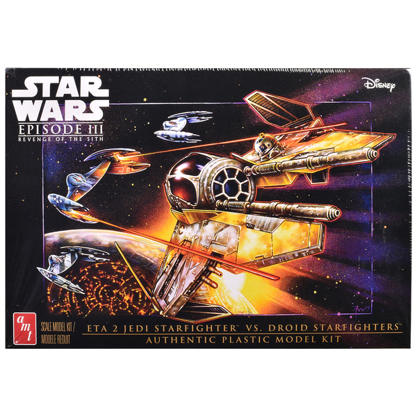 AMT Star Wars Jedi Starfighter vs Droid Starfighters 1/48