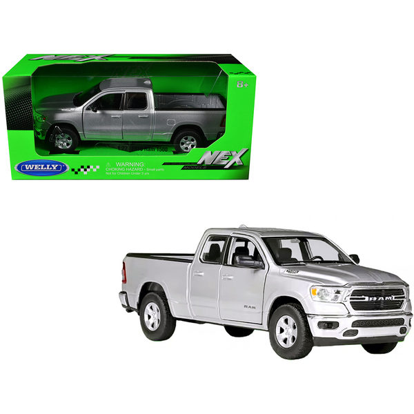 Welly 2019 RAM 1500 Pickup Truck - Silver Metallic