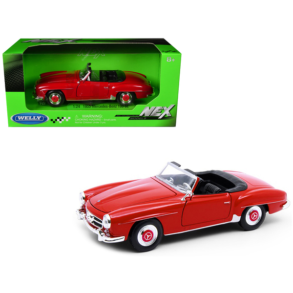 Welly 1955 Mercedes-Benz 190 SL Red 1/24 Diecast Model