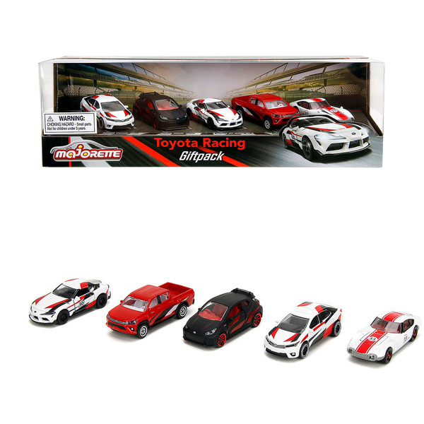 Majorette Toyota Racing 1/64 Scale 5-Piece Diecast Car Set