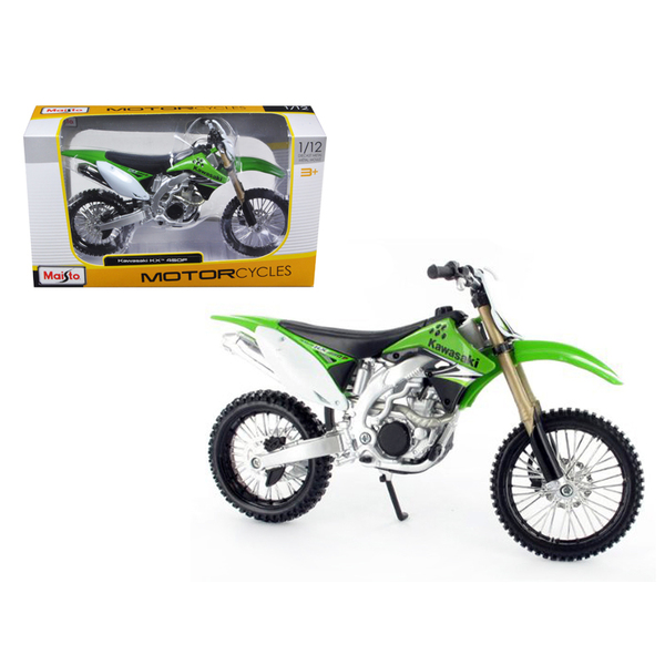Maisto Kawasaki KX 450F Green 1/12 Scale Motorcycle Model