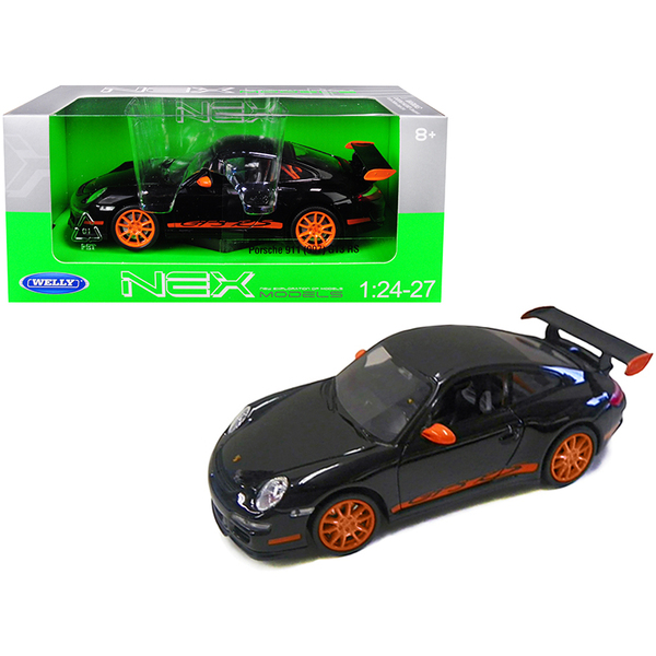 Welly Porsche 911 (997) GT3 RS Black & Orange 1/24 Model