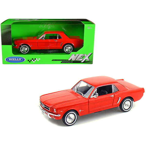 Welly 1964.5 Ford Mustang Coupe - 1/24 Scale Diecast - Red