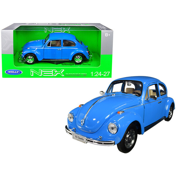 Welly 1/24 Volkswagen Beetle Blue Diecast Model Car