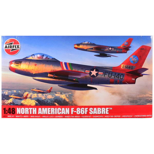 Airfix F-86F Sabre 1/48 Scale Jet Model Kit - 9.5in Wingspan