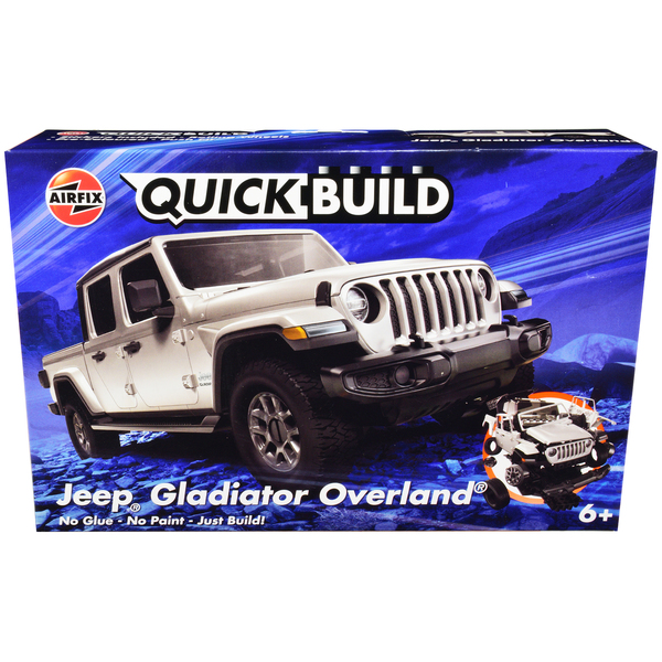 Airfix Quickbuild Jeep Gladiator Overland Silver - Snap-Together Kit