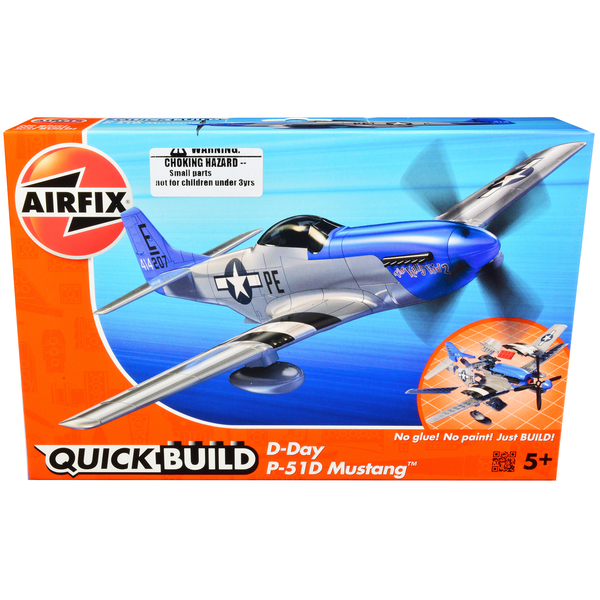 Airfix Quickbuild D-Day P-51D Mustang 8.4" - Fly into Fun!