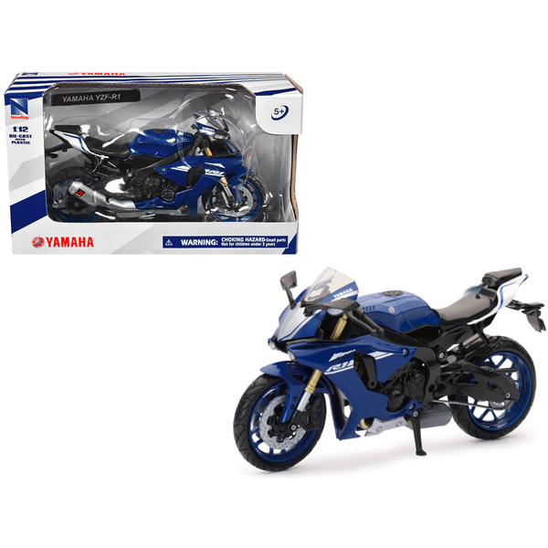 New Ray Yamaha YZF-R1 Blue 1/12 Diecast Motorcycle