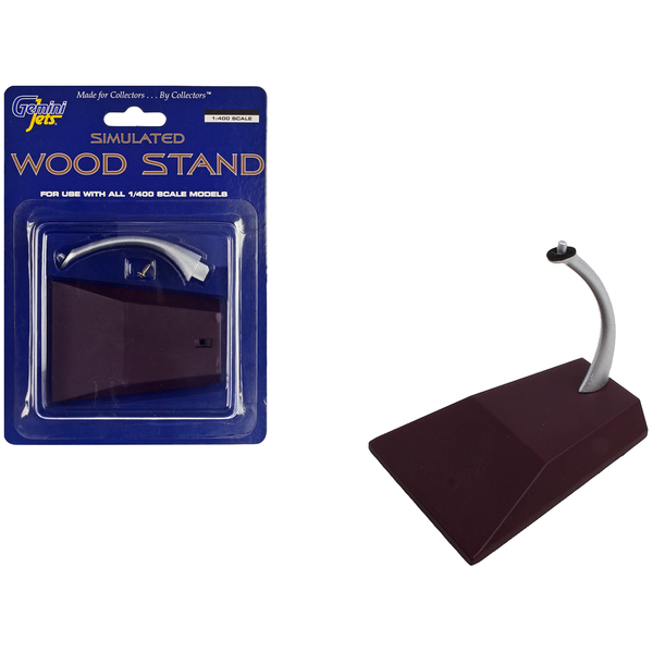 GeminiJets Simulated Wood Display Stand - 1/400 Scale