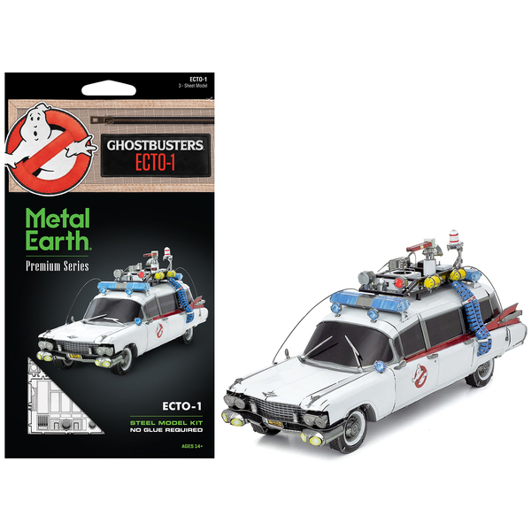 Metal Earth Ghostbusters Ecto-1 Steel Model Kit - 6.6" Build