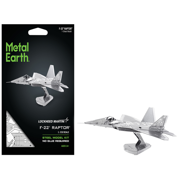 Metal Earth F-22 Raptor: Stealthy Steel Model