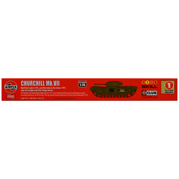 Airfix British Churchill Tank Model Kit - 1/76 Scale