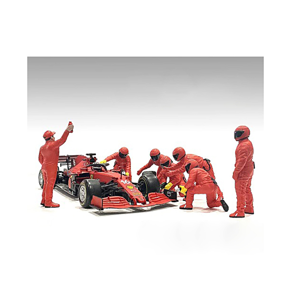 American Diorama 1/18 F1 Pit Crew 7-Figure Set