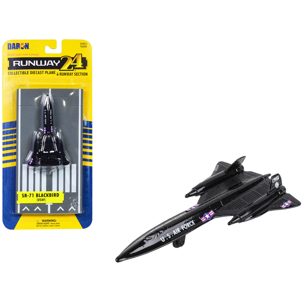 Runway24 Lockheed SR-71 Blackbird USAF Black 4.5" Model
